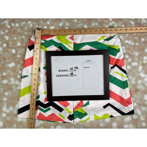 Tail Activewear Size 0 Womens White Label Chevron Print Skort stretch - Picture 8 of 9